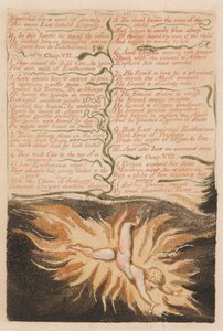 The First Book of Urizen, Plate 22, Stretched for a Work of Eternity.... (Bentley 20) by William Blake